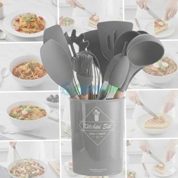 Кухонний набір з 12 предметів Kitchen Art з бамбуковою ручкою MINI | HappyShop 2395 фото