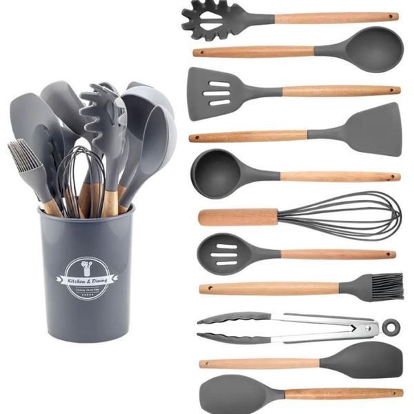 Кухонный набор из 12 предметов Kitchen Art с бамбуковой ручкой MINI | HappyShop 2395 фото