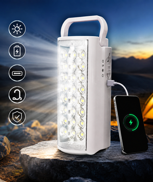 Ліхтар Almina DL-2424 24 LED переносна лампа з повербанком || вбудований акумулятор | HappyShop 1593 фото