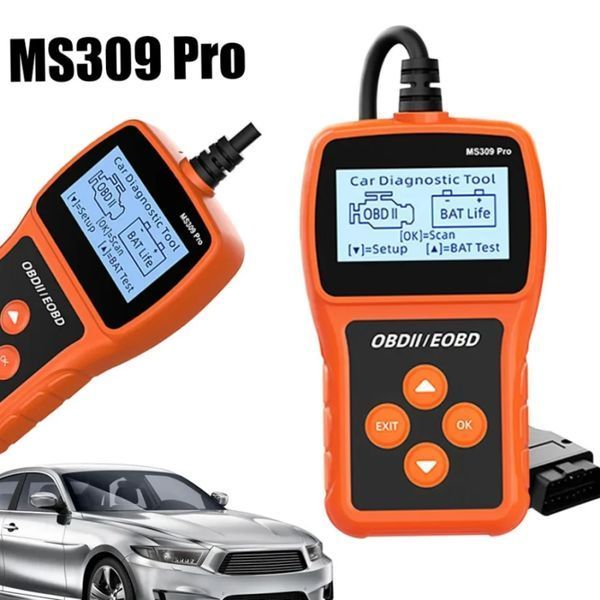 Сканер MS309PRO OBD2, діагностичний інструмент, тестер акумулятора, зчитувач кодів несправностей | HappyShop 2023 фото