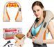 Масажер для шиї спини з ІЧ-підігрівом | Massager of neck kneading Plus | Роликовий масажер-накидка на плечі | HappyShop 1061 фото 2