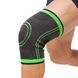 Наколінник Еластичний Бандаж на Колено Компресійний, Наколінники Knee Support WN-26 Чорно-зелений | HappyShop 1244 фото 8