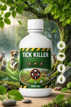Инсекцид Tick Killer Средство от клещей и блох Tick Killer 500 мл эффективный спрей для обработки территории и защиты животных | HappyShop 2490 фото