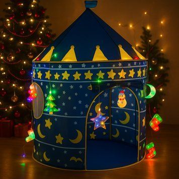 Дитячий ігровий намет &mdash; шатер Замок принцеси Beautiful Cubby house ⁇ Ігровий будиночок ⁇ Дитячий намет-шалаш | HappyShop 1414 фото