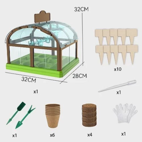 Набор для опытов домашняя теплица Home made plant Игровой набор теплица для выращивания растений с семенами | HappyShop 2139 фото