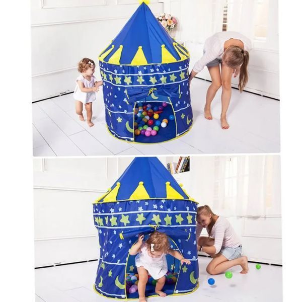 Дитячий ігровий намет &mdash; шатер Замок принцеси Beautiful Cubby house ⁇ Ігровий будиночок ⁇ Дитячий намет-шалаш | HappyShop 1414 фото