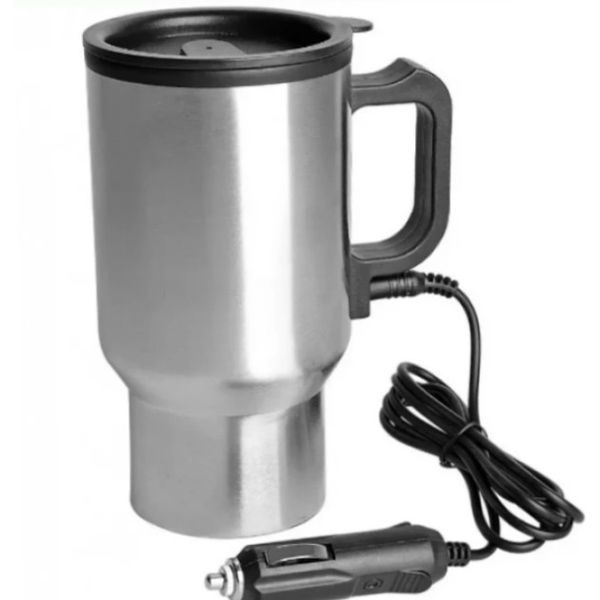 Термокухоль Electric Mug Автомобільний Кухоль із неіржавкої сталі з підігрівом 400 мл 12v чашка в машину | HappyShop 1985 фото