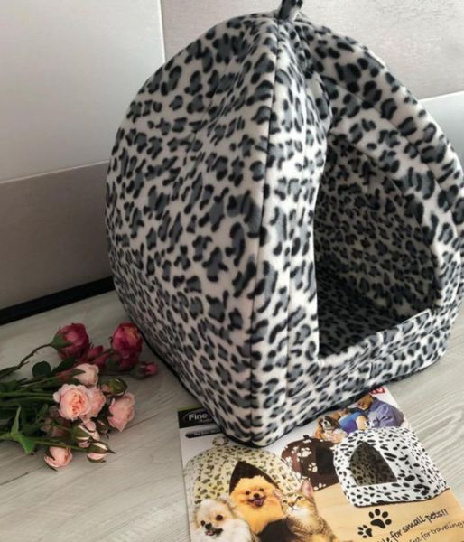 М'який флісовий будиночок для хатніх тварин Pet Hut Pethouse Будиночок Tent Будиночок-будка складаний флісовий | HappyShop 1456 фото