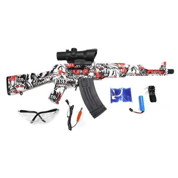 Автомат іграшковий Gel Blaster АК-47 акумуляторний на орбізах Орбіган, бластер дитячий | HappyShop 2164 фото