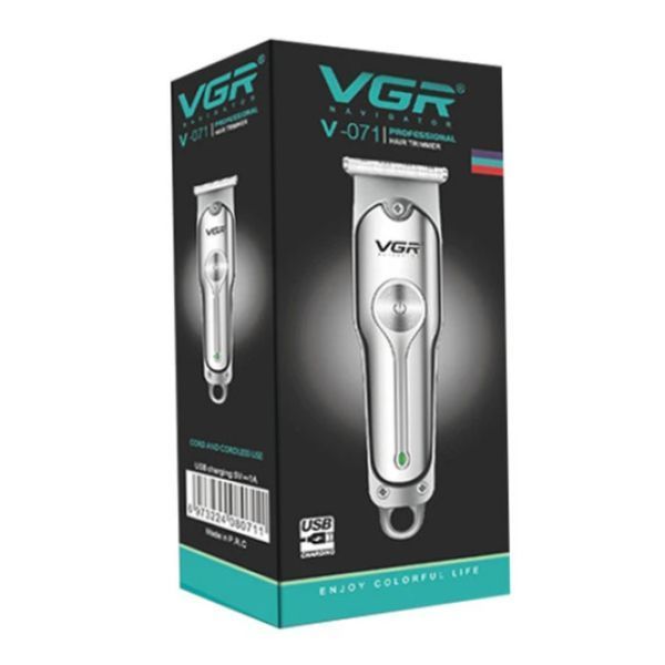 Машинка для стриження волосся VGR V-071 акумуляторна Тример для стриження волосся й бороди VGR V-071 бездротовий | HappyShop 1074 фото