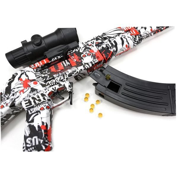 Автомат іграшковий Gel Blaster АК-47 акумуляторний на орбізах Орбіган, бластер дитячий | HappyShop 2164 фото
