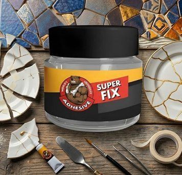 Надміцний водостійкий клей Super Fix для керамічних виробів 100 г | HappyShop 2451 фото