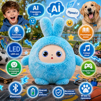 Інтерактивна іграшка AI TOYS &laquo;Розумний Пухнастик&raquo; Розумна іграшка на основі AI | HappyShop 2453 фото