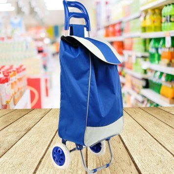 Сумка-тлучка Кравчучка для продуктів Зручна господарська тачка на колесах | HappyShop 1809 фото