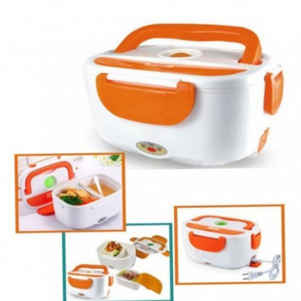 Ланчбокс із підігрівом, Ланчбокс електричний The Electric Magic Lunch Box на 2 відділення, Судок &mdash; контейнер | HappyShop 1674 фото