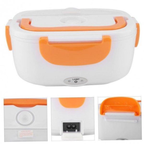 Ланчбокс із підігрівом, Ланчбокс електричний The Electric Magic Lunch Box на 2 відділення, Судок &mdash; контейнер | HappyShop 1674 фото